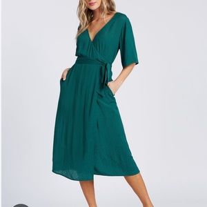 Billabong Shorebreak Midi Wrap Dress